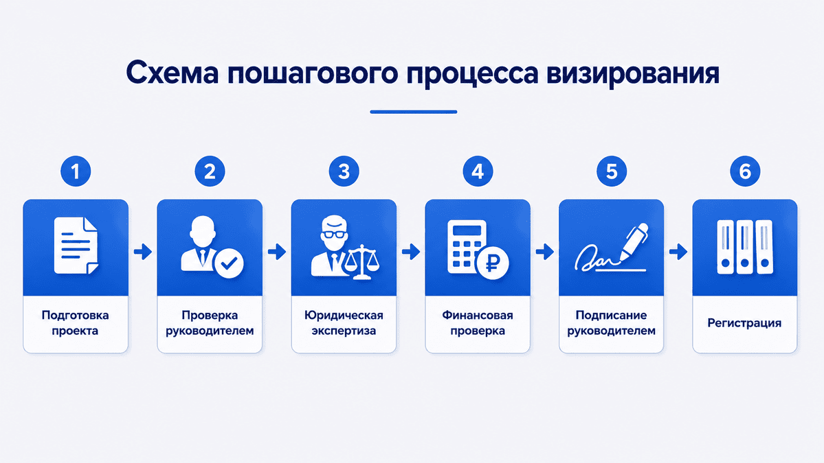 Как проходит визирование документов: схема этапов согласования проекта документа от подготовки до регистрации