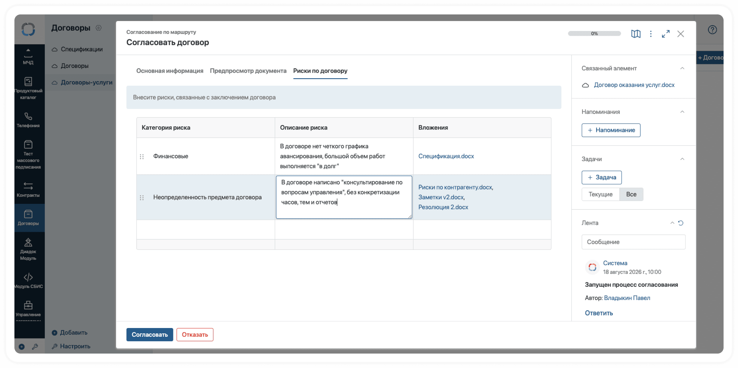 Сохранение данных с пользовательских форм задач согласования