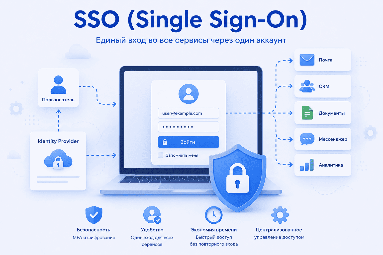 Что такое SSO (Single Sign-On): единый вход через Identity Provider SSO (Single Sign-On) — что это, как работает единая авторизация и зачем она нужна