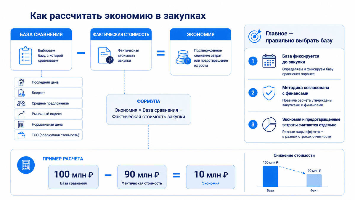 Как правильно рассчитать экономию в закупках: формула и рекомендации