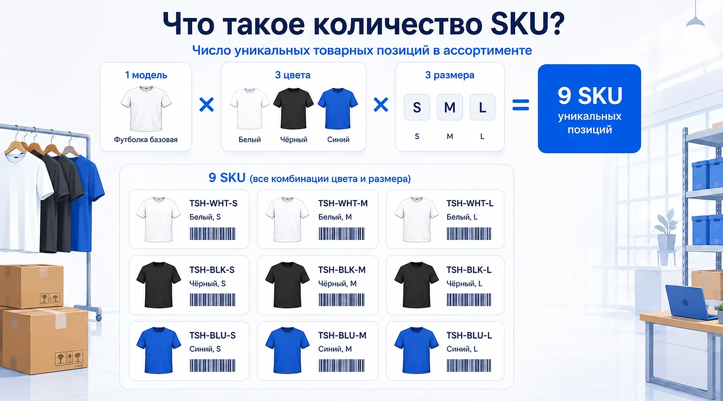 Количество SKU