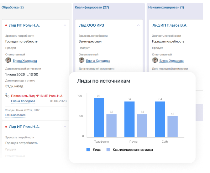 Скоринг и квалификация лидов в ELMA365 CRM
