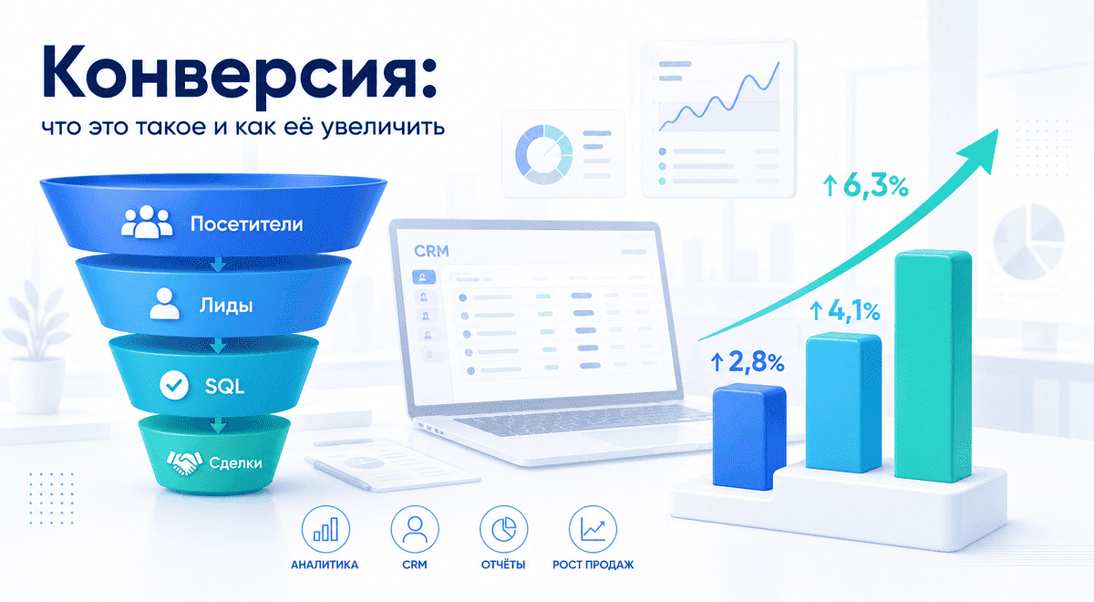 Конверсия: что это такое, как посчитать конверсию сайта и увеличить продажи