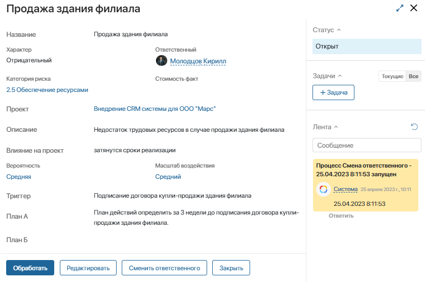 Риск и контроль (модель COSO) - Управление рисками - Институт внутренних аудиторов